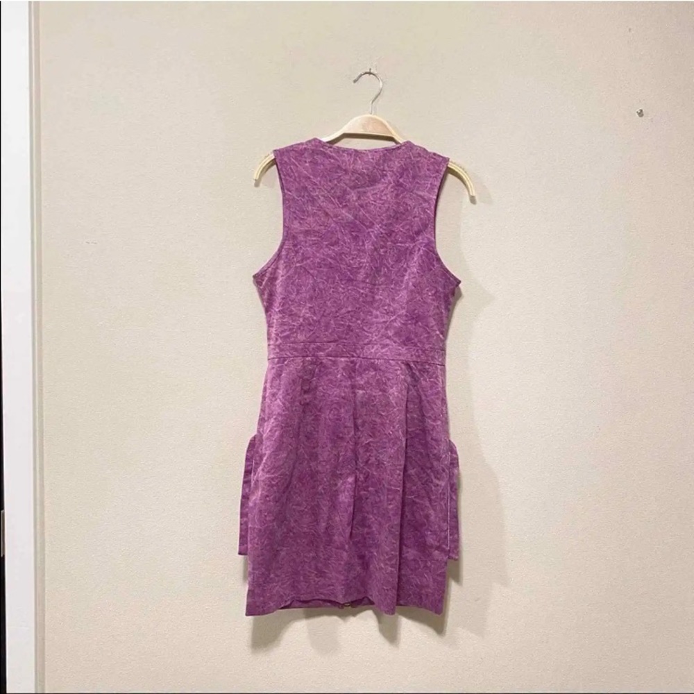 $485. Kelly Wearstler Purple Mineral wash  Gena mini 👗“Vintage” Dress size 08 - Picture 9 of 14